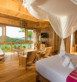Guest room at Santhiya Koh Yao Yai Resort & Spa