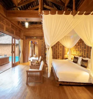 Deluxe Pool Villa with Free THB 2,000 Net Resort Credit per Night - Bedroom at Santhiya Phuket Natai Resort & Spa