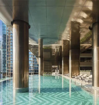 Swimming pool at Sindhorn Kempinski Hotel Bangkok