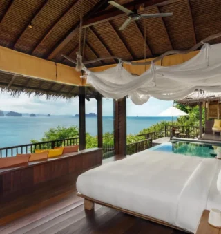 Guest room at Six Senses Yao Noi
