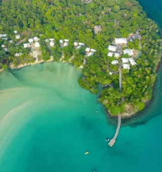 Resort view at Soneva Kiri