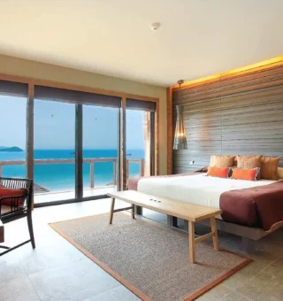 2BR Luxury Pool Villa Ocean View - Bed at Sri Panwa Phuket Luxury Pool Villa Hotel