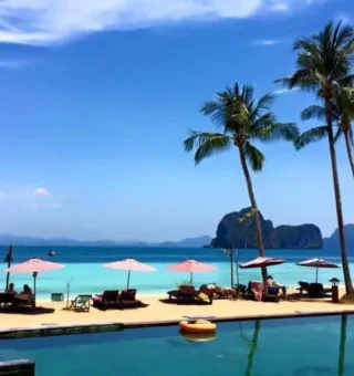 Swimming pool at Thanya Beach Resort