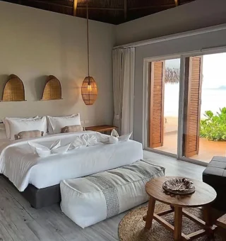 Sea View Deluxe Double Room - Bedroom at The Mak Trat