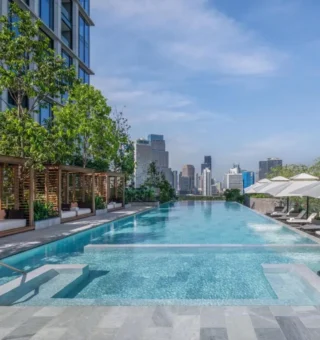 Swimming pool at The Ritz-Carlton, Bangkok