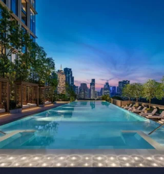 Swimming pool at The Ritz-Carlton, Bangkok
