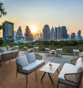 Resort view at The Ritz-Carlton, Bangkok