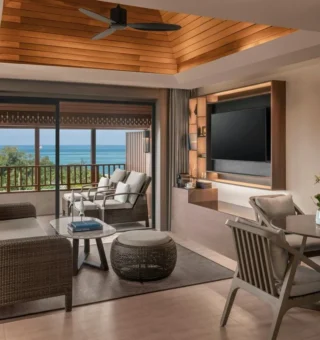 Select Terrace Suite King, 1 Bedroom Suite, 1 King, Resort view, Balcony - Guestroom at The Ritz-Carlton, Koh Samui