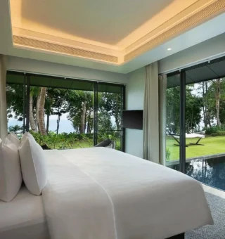 Two Bedroom Villa - Bed at The ShellSea Krabi I Luxury Beach Front Resort & Pool Villas
