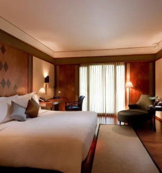 Guest room at The Sukhothai Bangkok