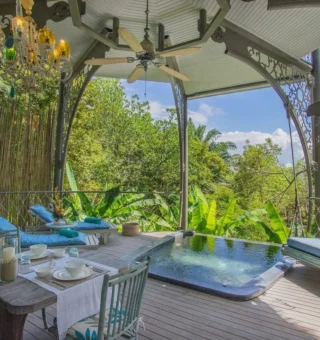 Resort view at TreeHouse Villas – Adult only