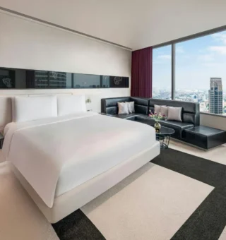 Studio, 1 Bedroom Studio Suite, 1 King, High Floor - Suite room at W Bangkok