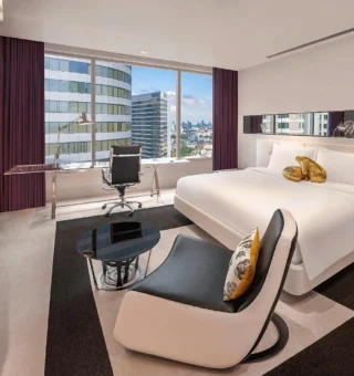 Bed Preference Not Accept, Guest room, King or Queen - Room plan at W Bangkok